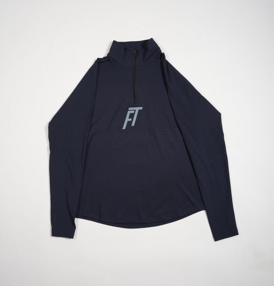 F&T Mens Quarter Zip Mock Neck